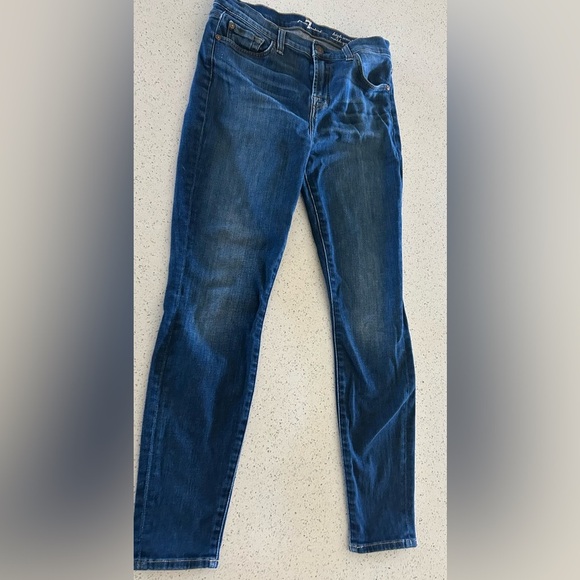 7 for all mankind Classic Blue Women's high waist ankle  Jeans size 28 - Picture 1 of 1
